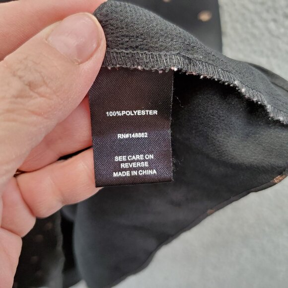 Torrid Sophie Black Foil Feather Swing Cami Size 5 - Picture 6 of 9